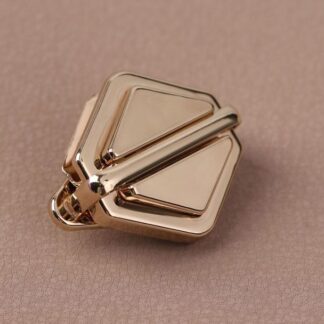 Застёжка для сумки, 3.1×3.1 см, цвет золотой